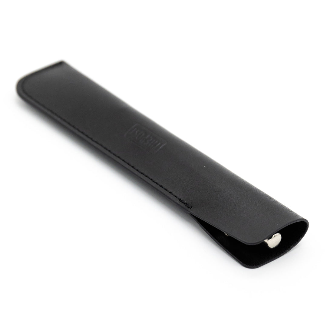 Luddite THE POST Bonded Leather Fiber Pen Sheath - Black — with packaging