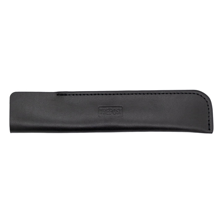 Luddite THE POST Bonded Leather Fiber Pen Sheath - Black — capped