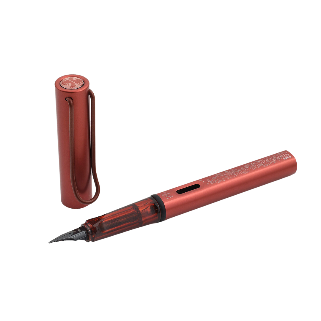 Lamy AL-Star Fountain Pen - Gryffindor (Harry Potter Special Edition) — writing at an angle