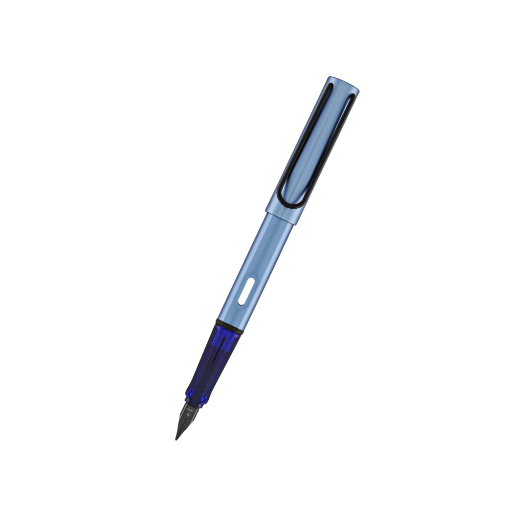 LAMY AL-Star Fountain Pen - Aquatic — uncapped with cap posted