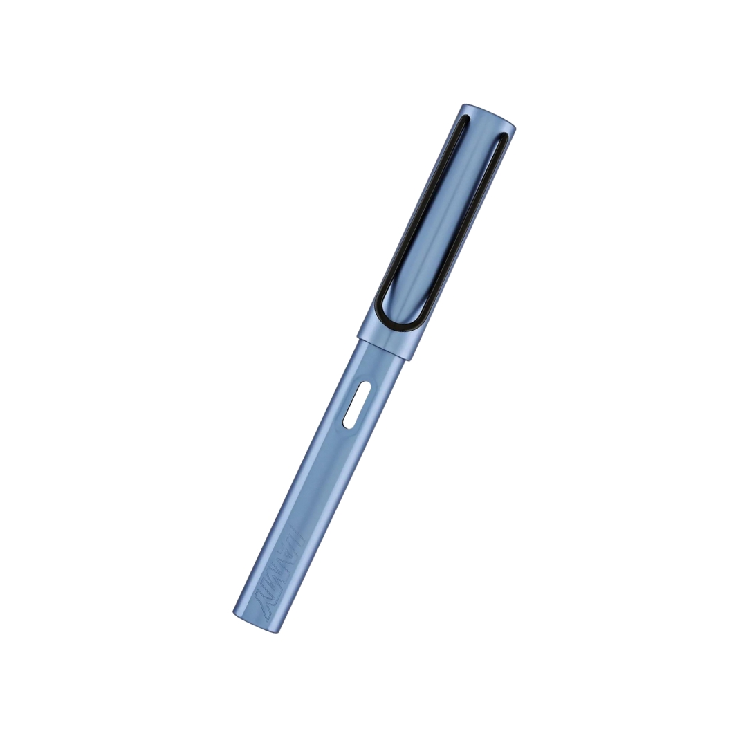 LAMY AL-Star Fountain Pen - Aquatic — writing at an angle