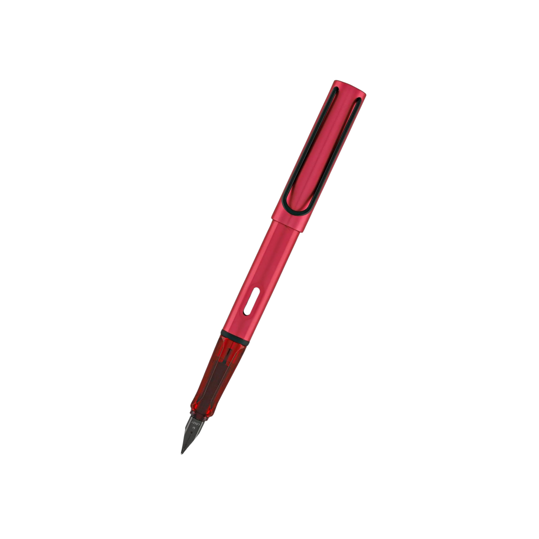 LAMY AL-Star Fountain Pen - Fiery — uncapped with cap posted