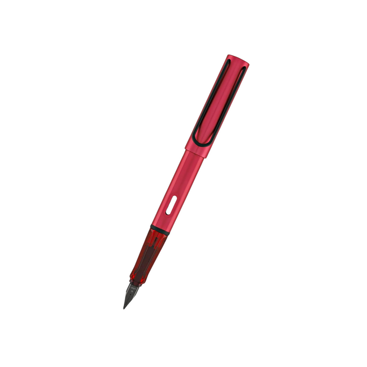 LAMY AL-Star Fountain Pen - Fiery — uncapped with cap posted