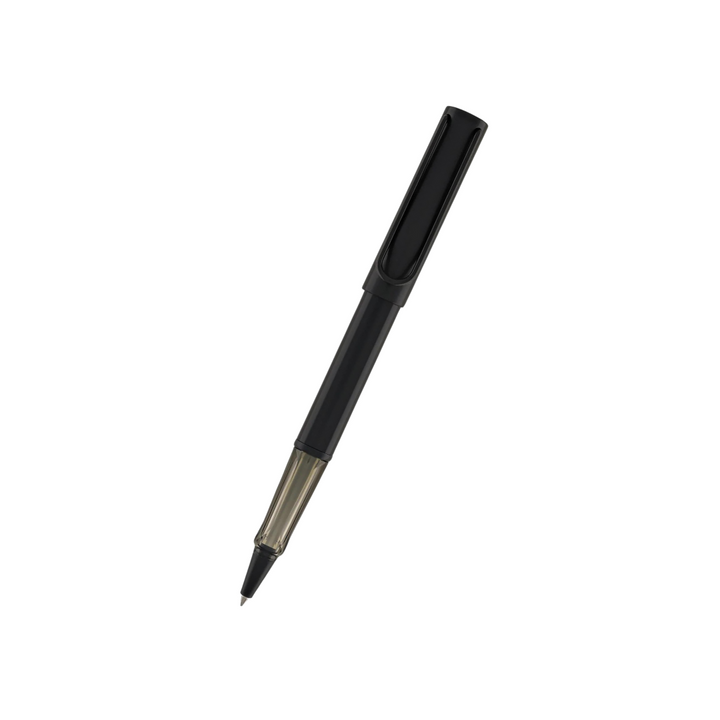Lamy AL-Star Rollerball Pen Black — uncapped with cap posted