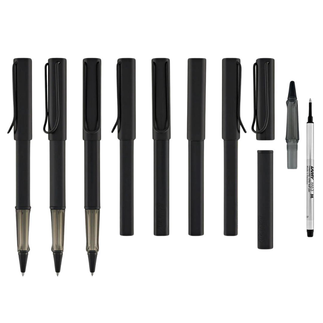 Lamy AL-Star Rollerball Pen Black — Lamy rollerball pen — fluid gel ink writing instrument, at Cityluxe Singapore