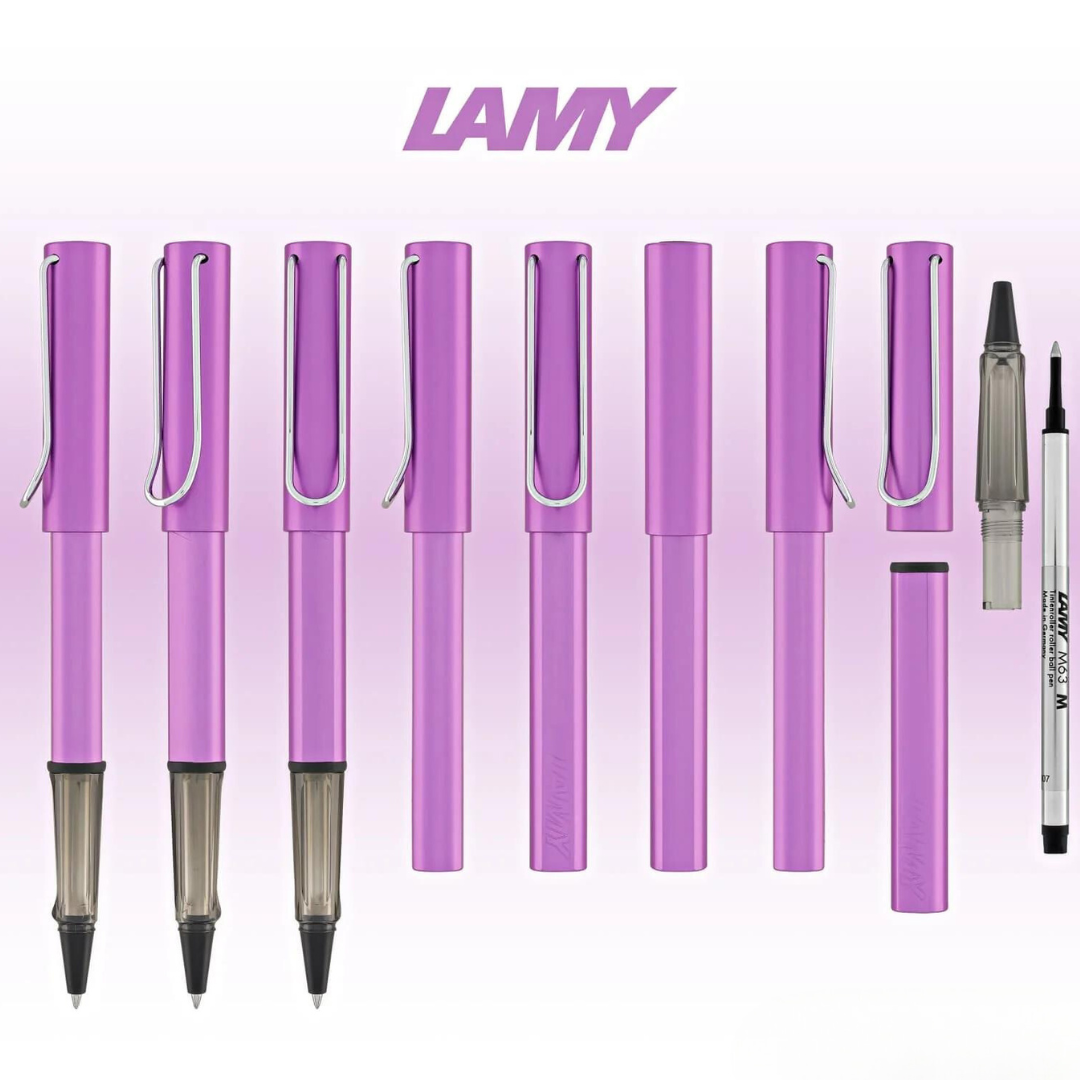 Lamy AL-Star Rollerball Pen Lilac (Special Edition) — Lamy rollerball pen — fluid gel ink writing instrument, at Cityluxe Singapore