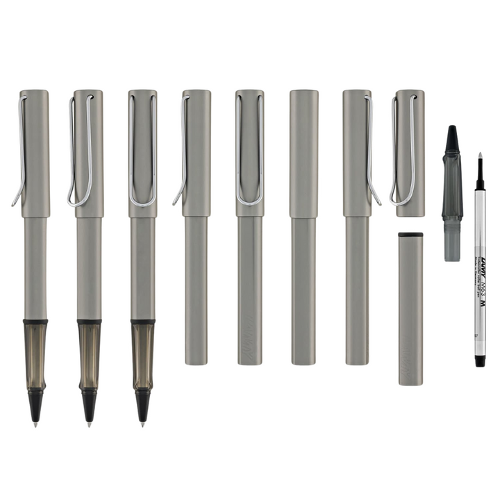 Lamy AL-Star Rollerball Pen in Graphite — Lamy rollerball pen — fluid gel ink writing instrument, at Cityluxe Singapore