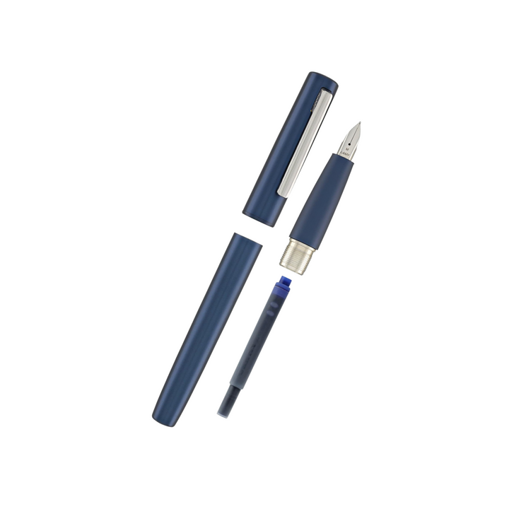 Lamy Aion Fountain Pen in Deep Dark Blue (Medium) — Lamy fountain pen — precision nib writing instrument, at Cityluxe Singapore stationery store