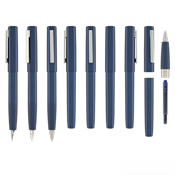 Load image into Gallery viewer, Lamy Aion Fountain Pen - Deep Dark Blue (Medium)
