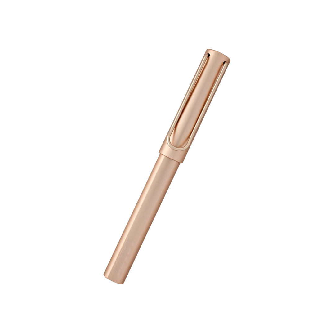 Lamy Lx Rollerball Pen Rose Gold — Lamy rollerball pen — fluid gel ink writing instrument, at Cityluxe Singapore