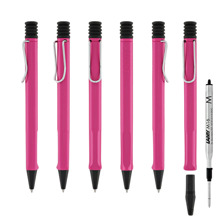 Lamy Safari Ballpoint Pen Pink — Lamy ballpoint pen — reliable smooth-writing everyday pen, at Cityluxe Singapore