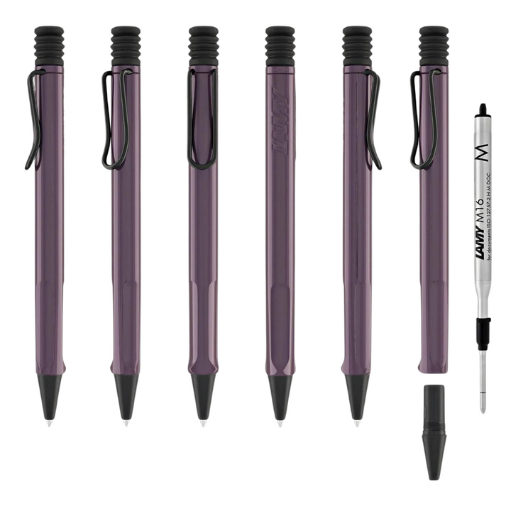 LAMY Safari Ballpoint Pen in Violet Blackberry — Lamy ballpoint pen — reliable smooth-writing everyday pen, at Cityluxe Singapore