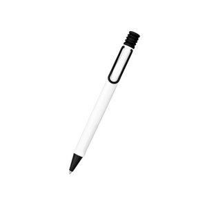 LAMY Safari Ballpoint Pen White with Black Clip - 2022 Special Edition