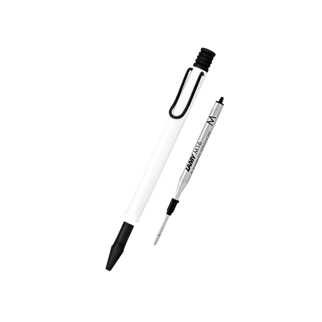 LAMY Safari Ballpoint Pen White with Black Clip in 2022 Special Edition — Lamy ballpoint pen — reliable smooth-writing everyday pen, at Cityluxe Singapore