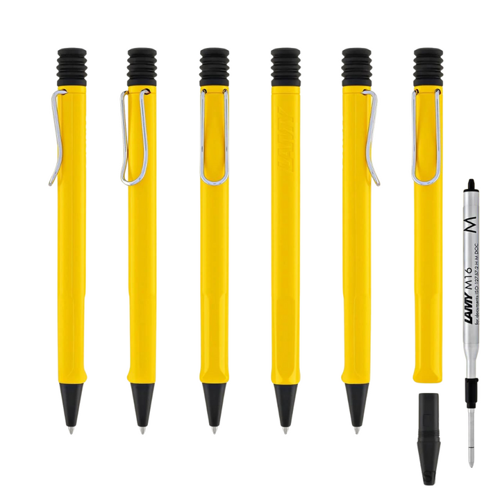 Lamy Safari Ballpoint Pen Yellow — Lamy ballpoint pen — reliable smooth-writing everyday pen, at Cityluxe Singapore