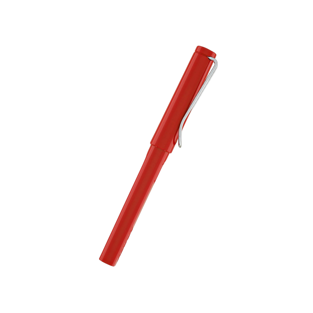 Lamy Safari Fountain Pen Red — barrel detail