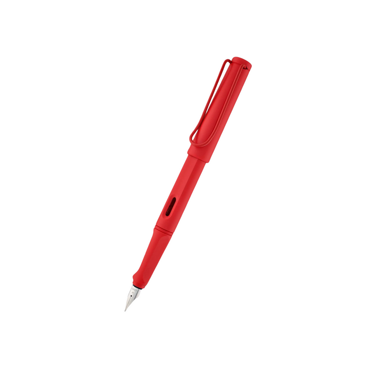 Lamy Safari Strawberry Fountain Pen (Special Edition 2022) — Lamy fountain pen — precision nib writing instrument, at Cityluxe Singapore stationery store
