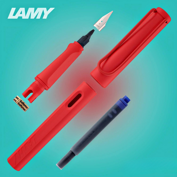 Load image into Gallery viewer, Lamy Safari Strawberry Fountain Pen (Special Edition 2022)
