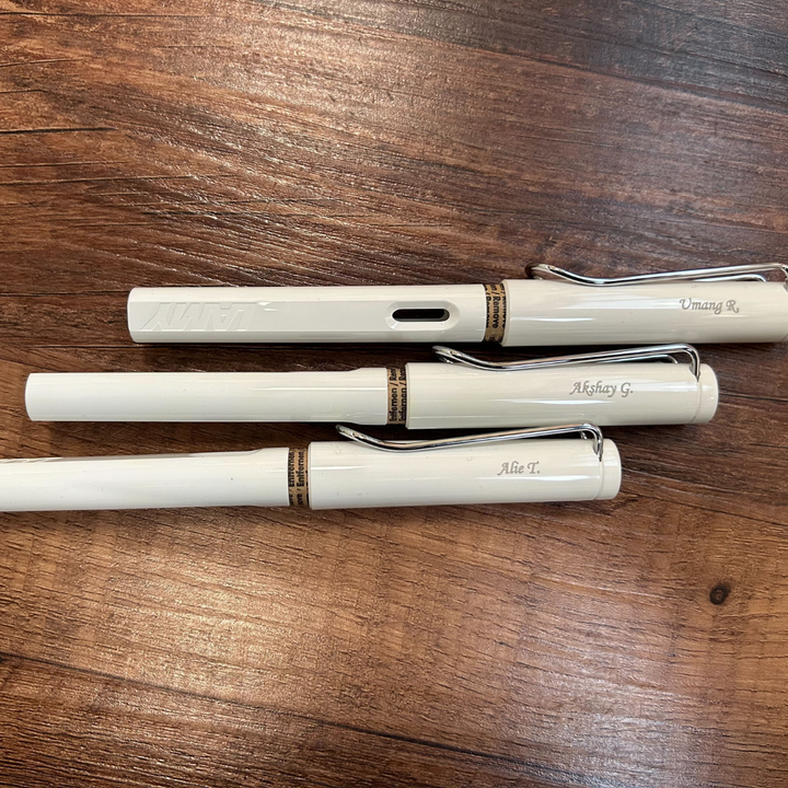 Lamy Safari Fountain Pen White — Lamy fountain pen — precision nib writing instrument, at Cityluxe Singapore stationery store