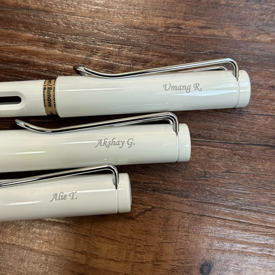 Lamy Safari Fountain Pen White — Lamy fountain pen — precision nib writing instrument, at Cityluxe Singapore stationery store