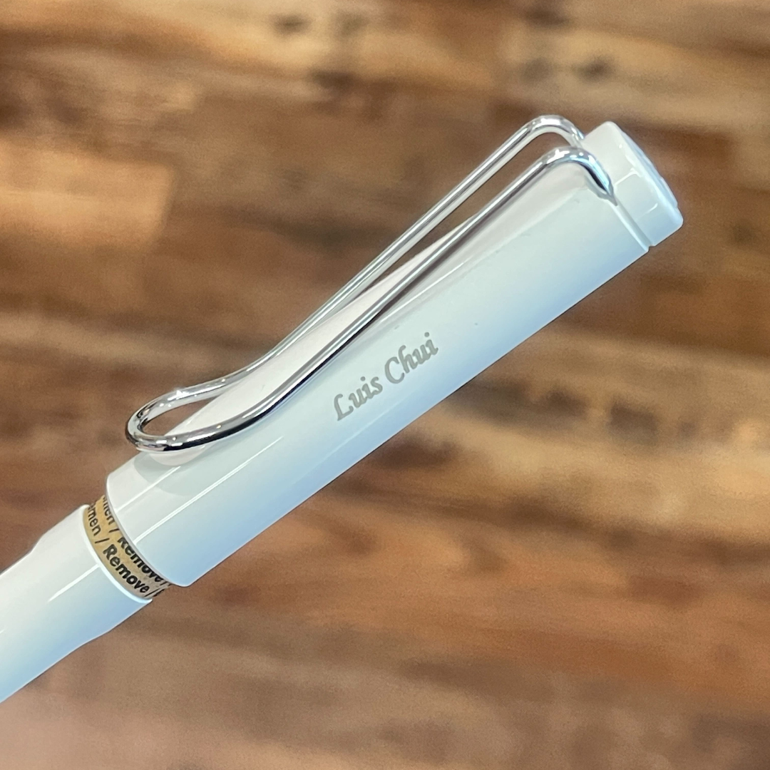 Lamy Safari Fountain Pen White — Lamy fountain pen — precision nib writing instrument, at Cityluxe Singapore stationery store