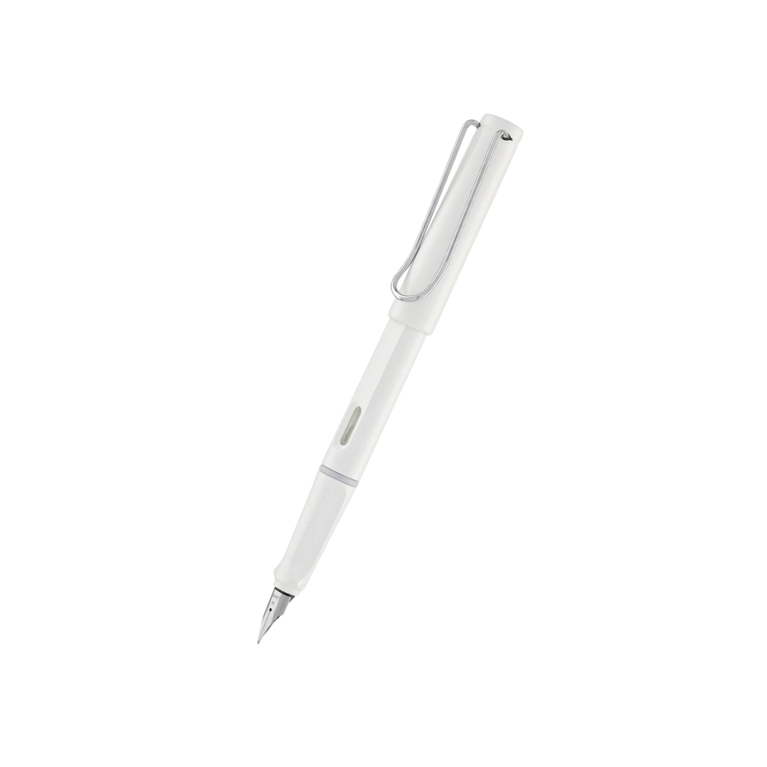 Lamy Safari Fountain Pen White — Lamy fountain pen — precision nib writing instrument, at Cityluxe Singapore stationery store