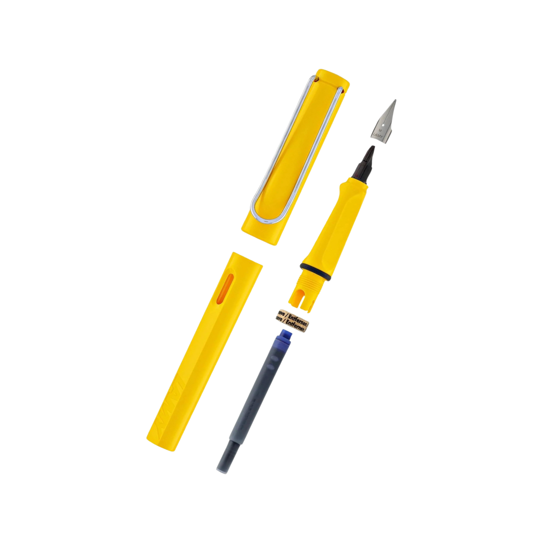 Lamy Safari Fountain Pen Yellow — engraving example