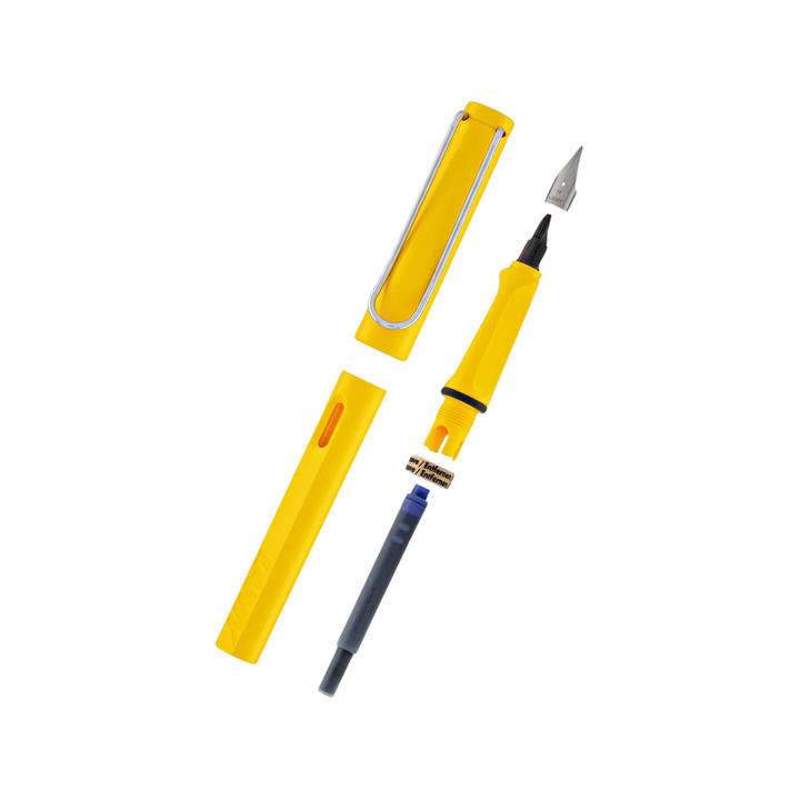 Lamy Safari Fountain Pen Yellow — engraving example