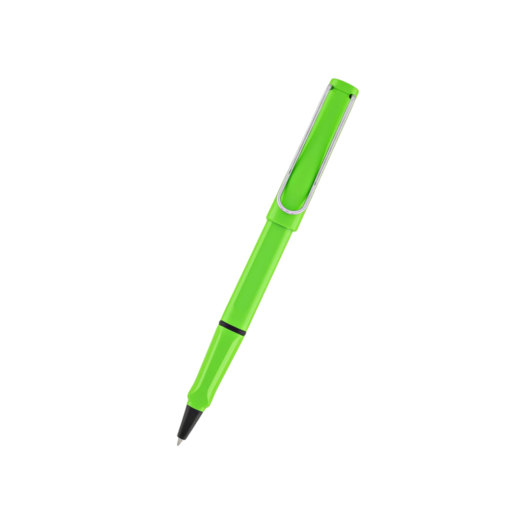 Lamy Safari Rollerball Pen Green — Lamy rollerball pen — fluid gel ink writing instrument, at Cityluxe Singapore