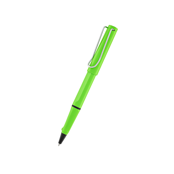 Lamy Safari Rollerball Pen Green — Lamy rollerball pen — fluid gel ink writing instrument, at Cityluxe Singapore