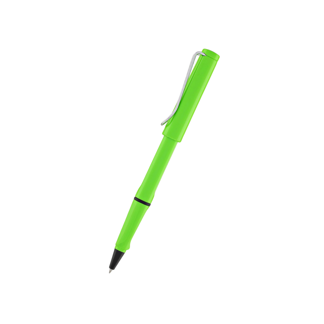 Lamy Safari Rollerball Pen Green — Lamy rollerball pen — fluid gel ink writing instrument, at Cityluxe Singapore