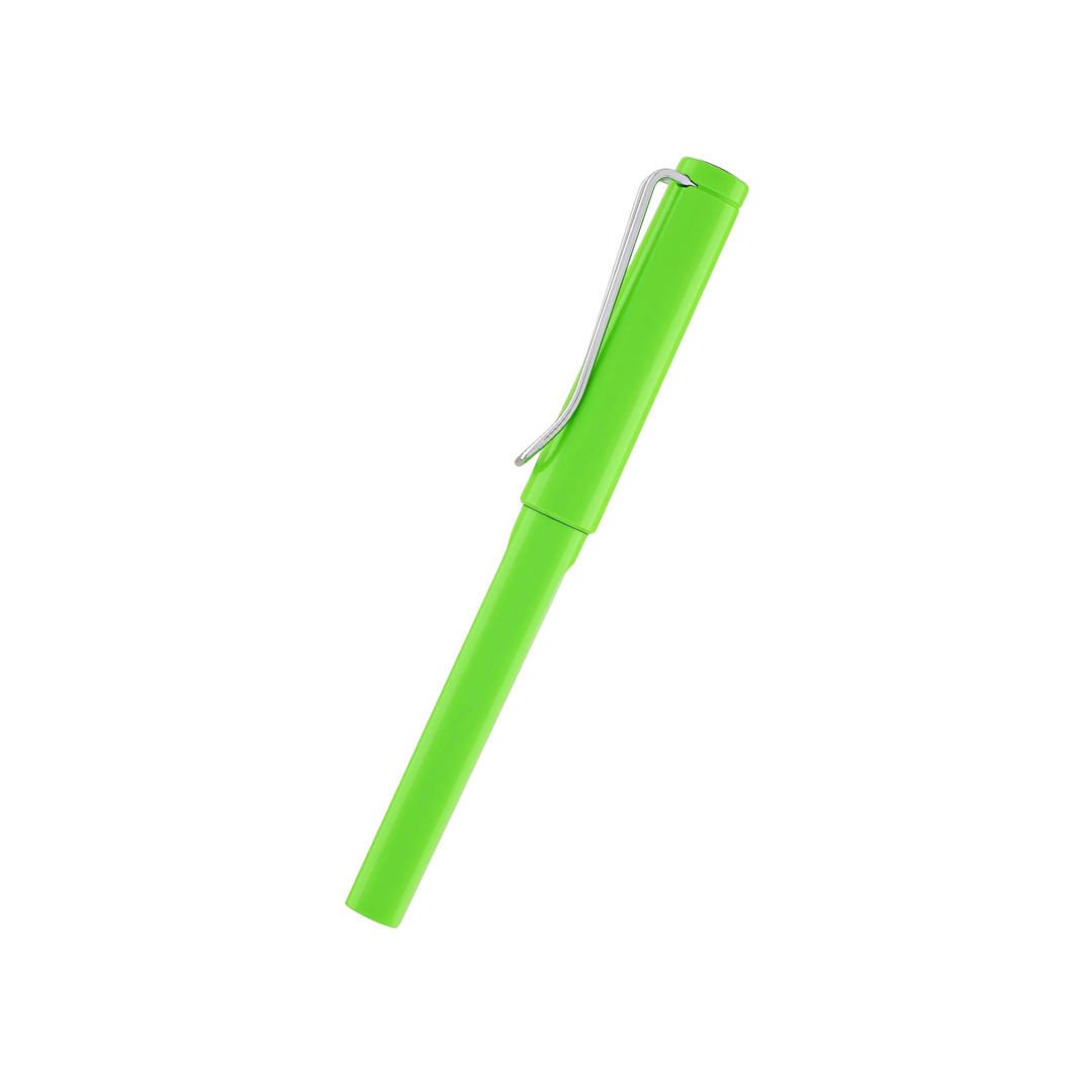 Lamy Safari Rollerball Pen Green — Lamy rollerball pen — fluid gel ink writing instrument, at Cityluxe Singapore
