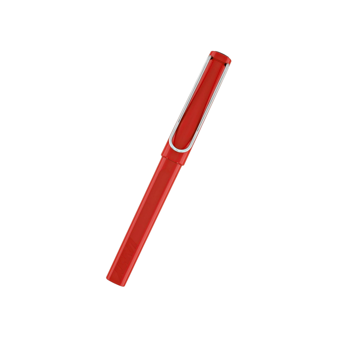 Lamy Safari Rollerball Pen Red — barrel detail