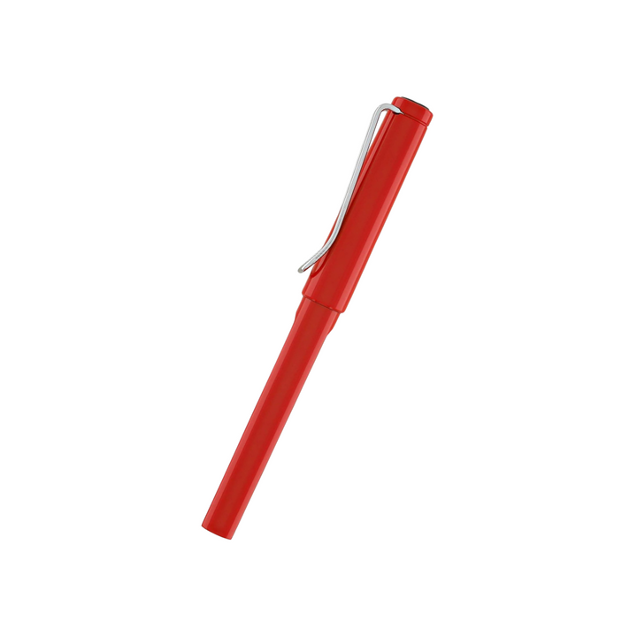 Lamy Safari Rollerball Pen Red — writing at an angle