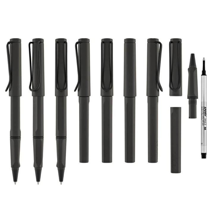 Lamy Safari Rollerball Pen Umbra — Lamy rollerball pen — fluid gel ink writing instrument, at Cityluxe Singapore