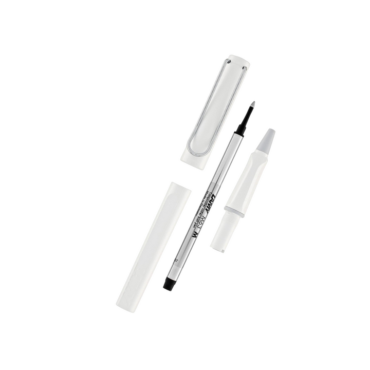 Lamy Safari Rollerball Pen White — Lamy rollerball pen — fluid gel ink writing instrument, at Cityluxe Singapore