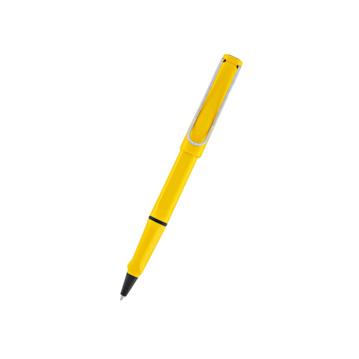 Lamy Safari Rollerball Pen Yellow — Lamy rollerball pen — fluid gel ink writing instrument, at Cityluxe Singapore