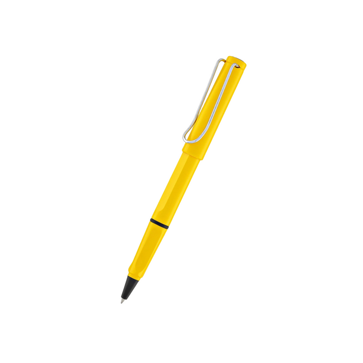 Lamy Safari Rollerball Pen Yellow — Lamy rollerball pen — fluid gel ink writing instrument, at Cityluxe Singapore
