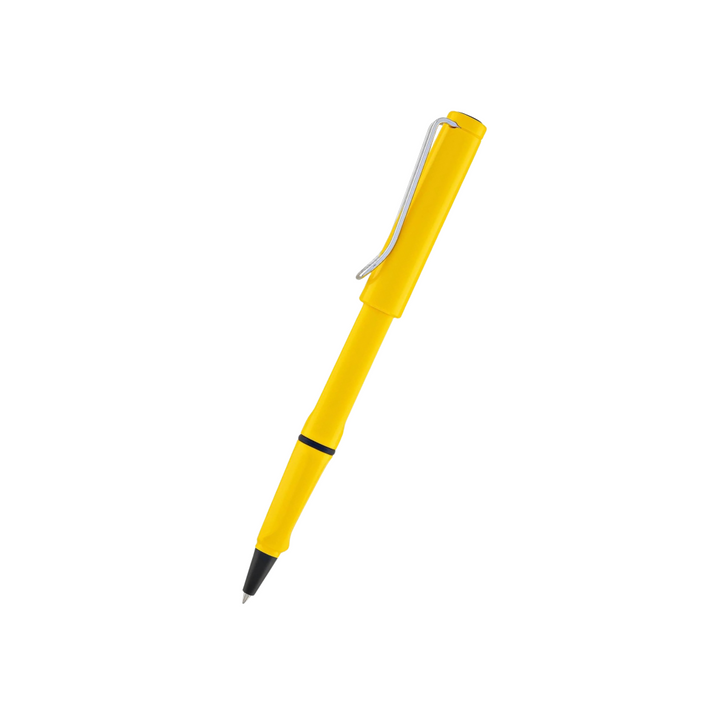 Lamy Safari Rollerball Pen Yellow — Lamy rollerball pen — fluid gel ink writing instrument, at Cityluxe Singapore