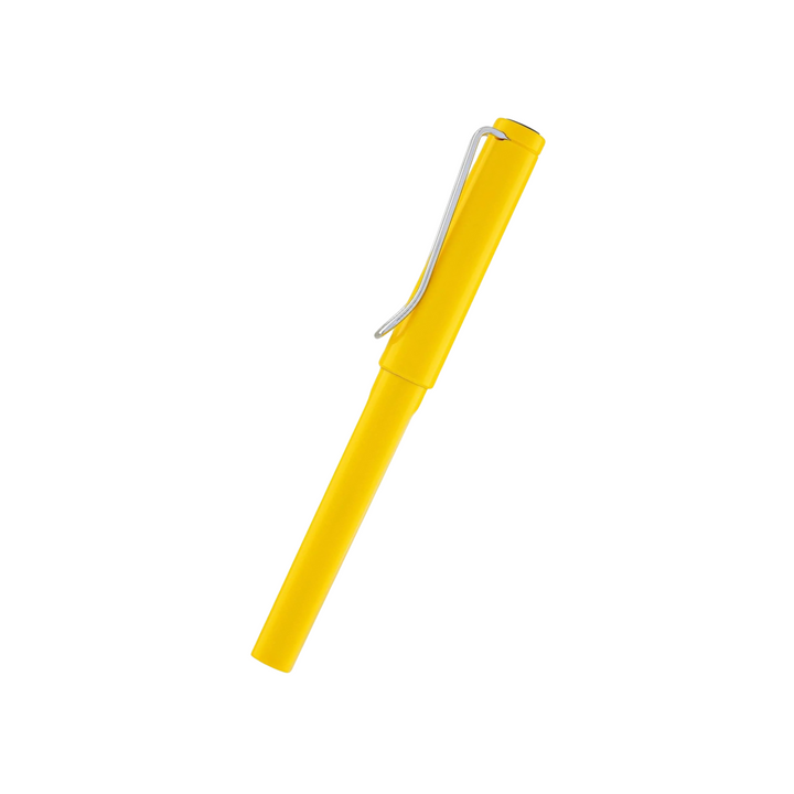 Lamy Safari Rollerball Pen Yellow — Lamy rollerball pen — fluid gel ink writing instrument, at Cityluxe Singapore