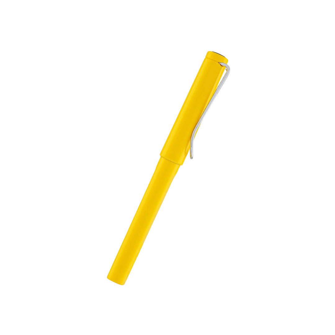 Lamy Safari Rollerball Pen Yellow — Lamy rollerball pen — fluid gel ink writing instrument, at Cityluxe Singapore