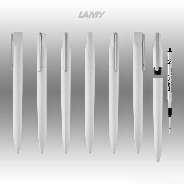 Lamy Xevo Ballpoint Pen Light Grey — Lamy ballpoint pen — reliable smooth-writing everyday pen, at Cityluxe Singapore