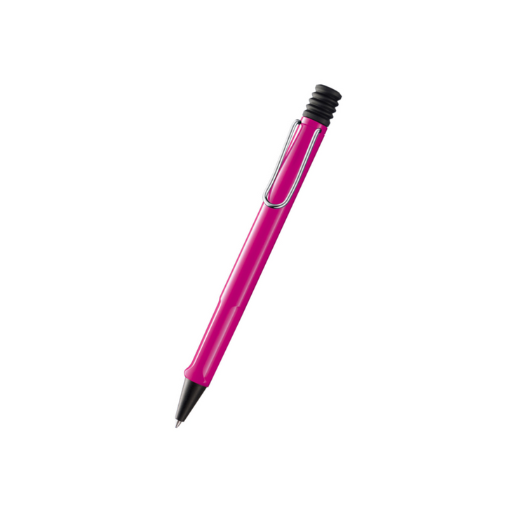 Lamy Safari Ballpoint Pen Pink — writing at an angle