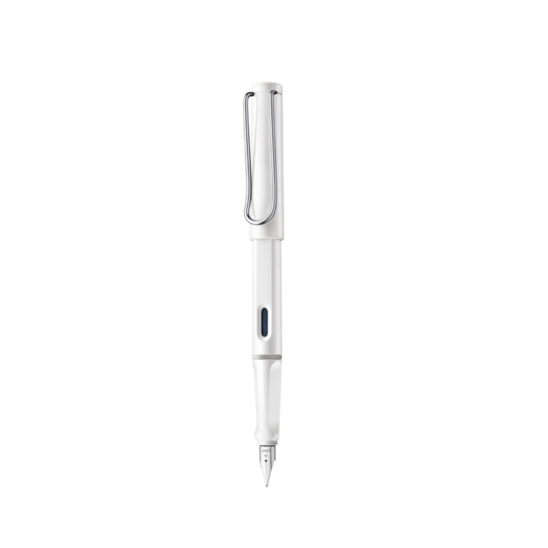 Lamy Safari Fountain Pen White — Lamy fountain pen — precision nib writing instrument, at Cityluxe Singapore stationery store