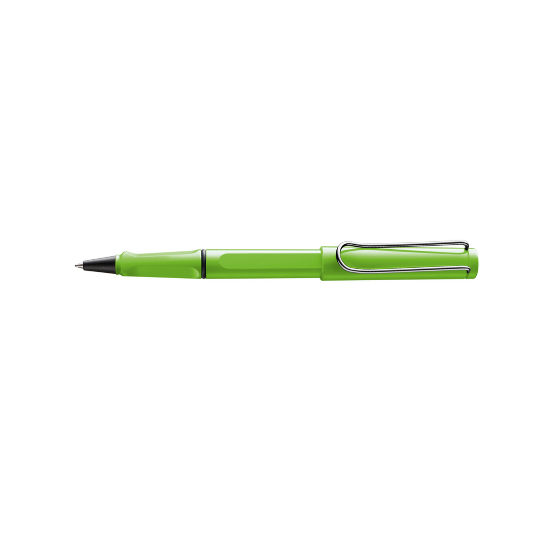 Lamy Safari Rollerball Pen Green — Lamy rollerball pen — fluid gel ink writing instrument, at Cityluxe Singapore