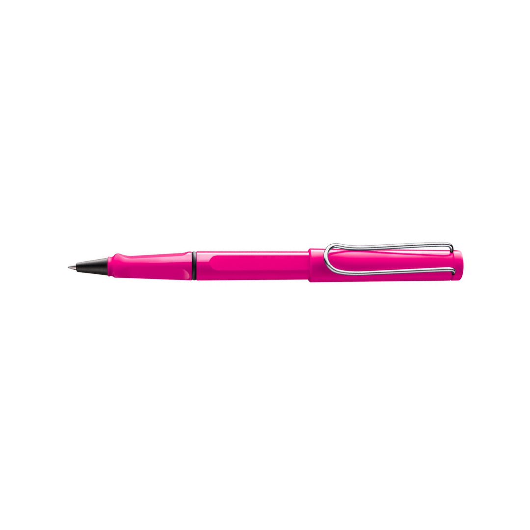 Lamy Safari Rollerball Pen Pink — Lamy rollerball pen — fluid gel ink writing instrument, at Cityluxe Singapore