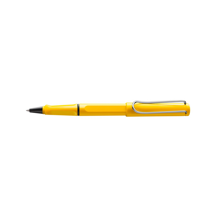 Lamy Safari Rollerball Pen Yellow — Lamy rollerball pen — fluid gel ink writing instrument, at Cityluxe Singapore