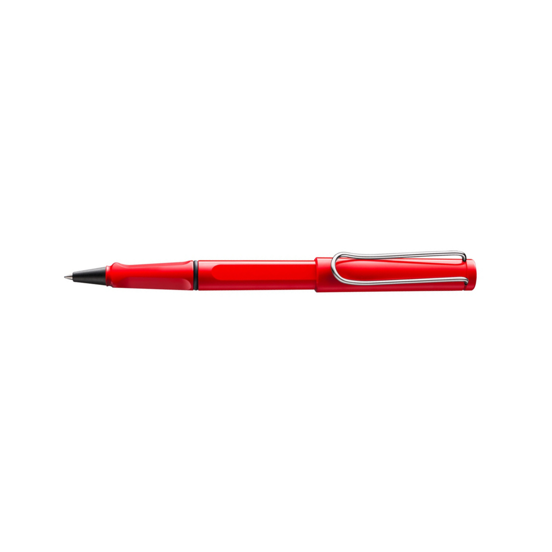 Lamy Safari Rollerball Pen Red — flat lay
