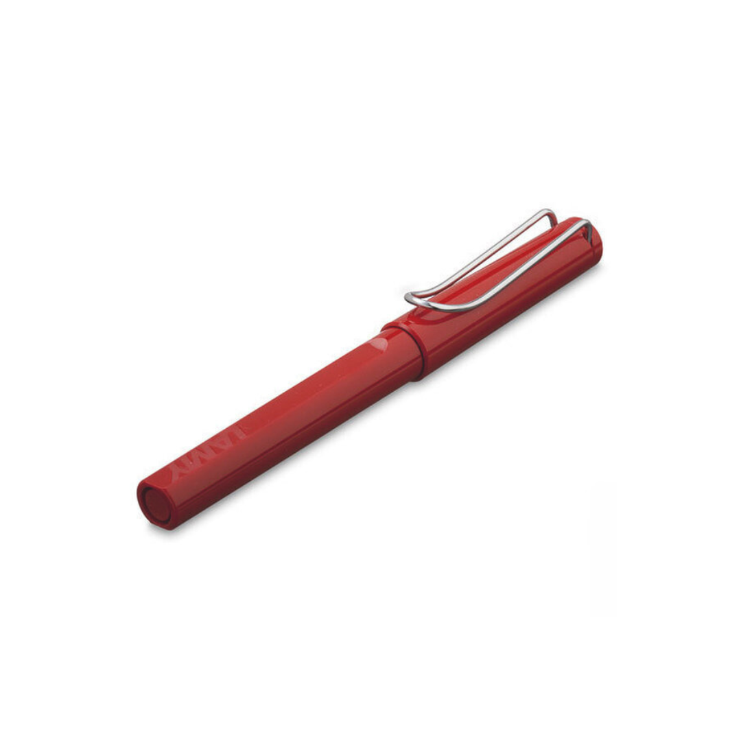 Lamy Safari Rollerball Pen Red — Lamy rollerball pen — fluid gel ink writing instrument, at Cityluxe Singapore