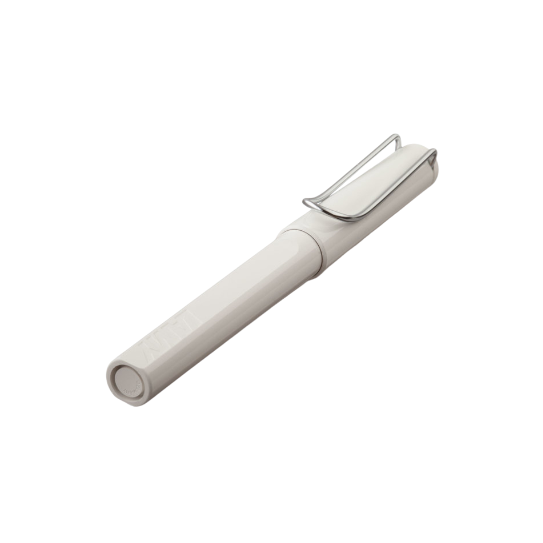 Lamy Safari Rollerball Pen White — Lamy rollerball pen — fluid gel ink writing instrument, at Cityluxe Singapore